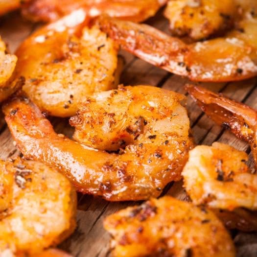 Seasoned shrimp ready to cook
